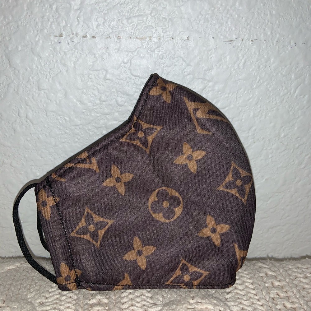 Designer face mask brown